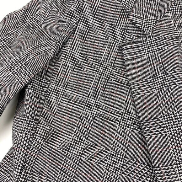 La Suit Petite Skirt Set Womens Sz 12 Black Red Plaid Wool Blend 80s VTG 2pc - Picture 3 of 15